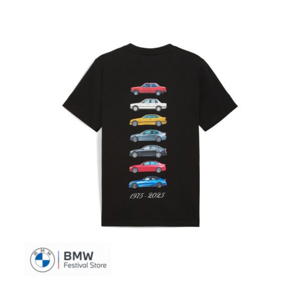BMW 50Y 3 series Graphic Car Tee 2 - Black, XXL