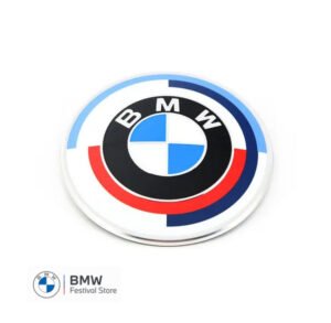 BMW Genuine Badge 50th Anniversary M Heritage Edition Roundel - Diameter 74mm - G87 M2 G80 M3 G82 M4 G83 - 51117886545