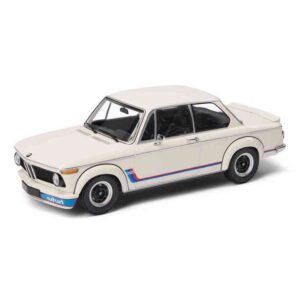 80435B5D022-1 (2) BMW Miniature iconic 1973 BMW 2002 Turbo Model Car 1:18 - White